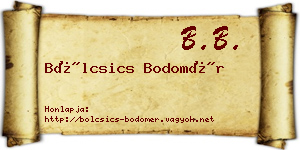 Bölcsics Bodomér névjegykártya
